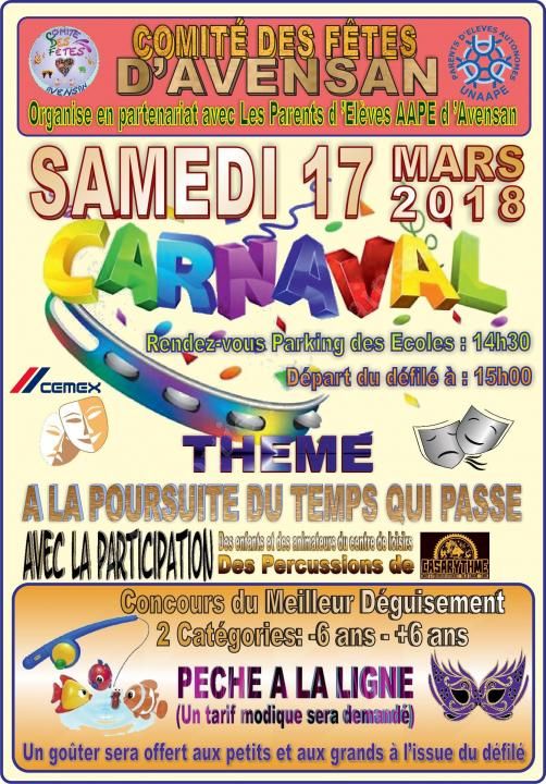 Se divertir dans le Médoc - Agenda - Carnaval 2018