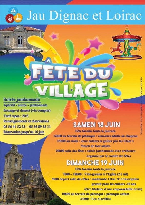Se divertir dans le Médoc - Agenda - Fête du Village 2016
