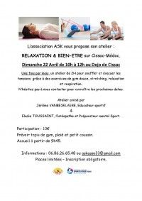 Atelier Relaxation & Bien Etre