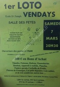 LOTO DE L'ASSOCIATION DES PARENTS D'ELEVES ECOLE SAINT JOSEPH
