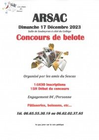 CONCOURS DE BELOTE
