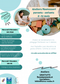 Ateliers Montessori parents-enfants 0 -12 mois