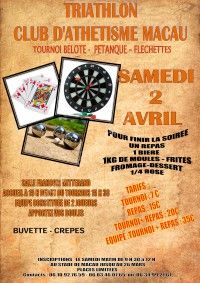 Tournoi belote - pétanque - fléchettes