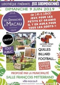 LUDOTHEQUE ITINERANTE : JEUX SURDIMENSIONNES