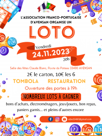 Loto de l'Association Franco-Portugaise d'Avensan