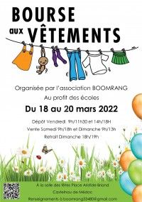 Bourse aux vêtements - Eté 2022