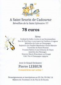 Réveillon de la Saint Sylvestre 2019