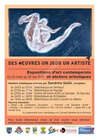 Des oeuvres, un jour, un artiste avec Sandrine Saïah