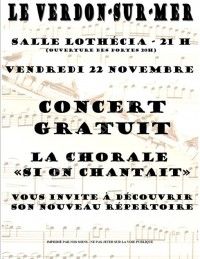 Concert de la Chorale Si On Chantait
