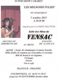 Soirée Melroses Folies