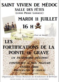 CONFERENCE SUR LES FORTIFICATIONS DE LA POINTE DE GRAVE