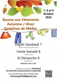 Bourse aux Vêtements Automne - Hiver 2022