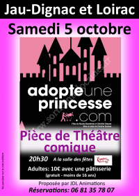 Pièce de théâtre comique : adopte une princesse.com