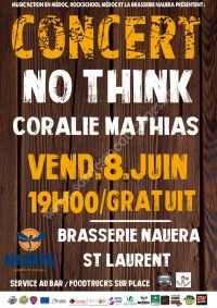 Concert chez La Brasserie Nauera : Coralie Mathias et No-Think