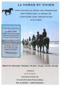 Promenade équestre nocturne