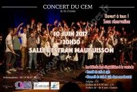 Concert de fin d'année du CEM