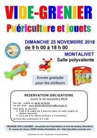 VIDE GRENIER PUERICULTURE ET JOUETS