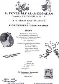 REVEILLON De la St Sylvestre 2015
