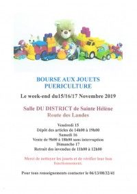Bourse aux jouets / puériculture