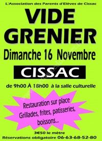 Vide-grenier de l'A.P.E. de l'école de Cissac Médoc