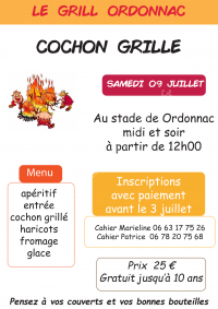 Repas Cochon Grillé