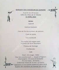 Banquet des Chasseurs de Lesparre