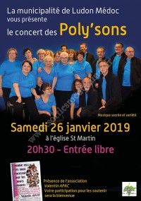 Concert des Poly'sons de Ludon Médoc