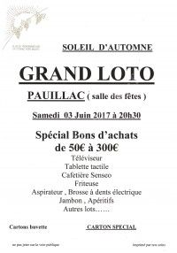 Loto Soleil d'Automne de Cussac