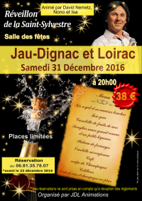 Réveillon de la St Sylvestre 2016