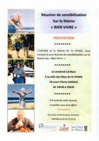 Réunion de Sensibilisation sur le Thème du Bien Vivre