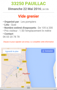 vide grenier Pauillac