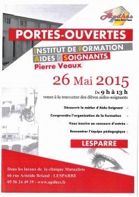 Portes ouvertes Institut de Formation Aides-Soignants Pierre Veaux
