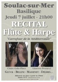Au Carrefour de la Méditerranée Récital Harpe & Flûte