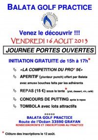 Journée Portes Ouvertes au Balata Golf Practice