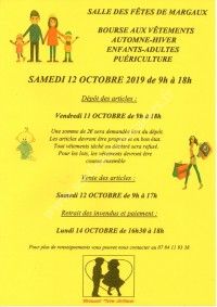 Bourse aux vêtements Automne-Hiver / Puériculture