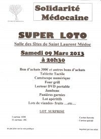 LOTO de SOLIDARITE MEDOCAINE