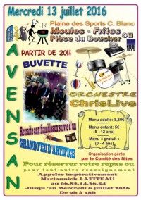 Soirée du 13 Juillet 2016