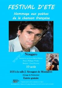 Concert de Nougaro interprété par Jean-Michel Bertet
