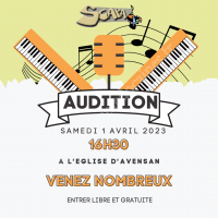 AUDITION DE PIANO ET CHANT