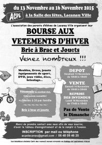 Bourse aux Vêtements d'Hiver, Bric à Brac & Jouets