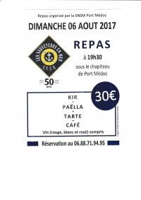 Repas du SNSM Port Médoc