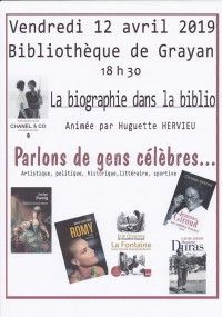 La Biographie dans la Biblio