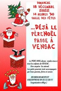 Goûter des enfants et visite du Père Noël