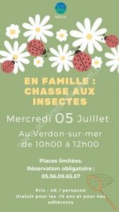 EN FAMILLE : chasse aux insectes