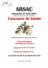 CONCOURS DE BELOTE