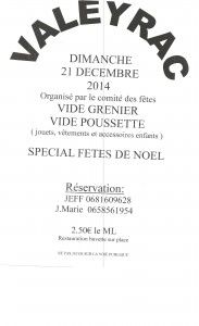VIDE GRENIER ET VIDE POUSSETTE