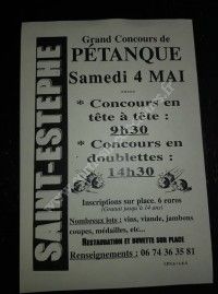 Concours de pétanque