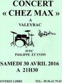 Concert chez Max
