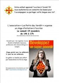 Stage d'Initiation à l'Occitan