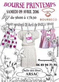 bourse aux vêtements printemps/été 2016